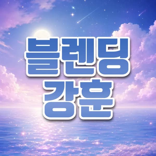 블렌딩강훈